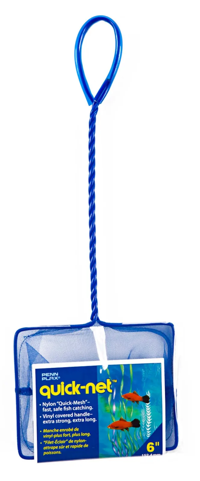 Penn-Plax Quick-Net Standard Handle, Green, 6 in x 5 in