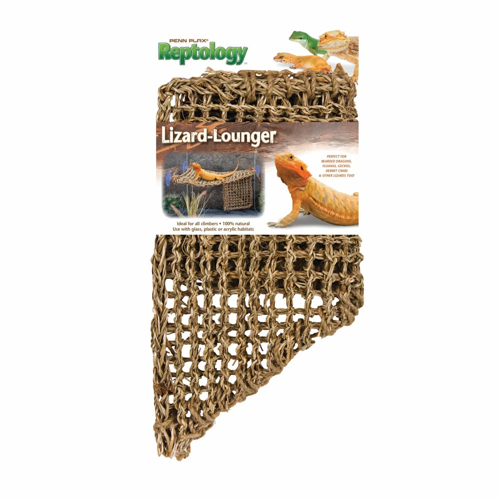 Penn-Plax Reptology Lizard Lounger Corner Triangle with Ladder - Large