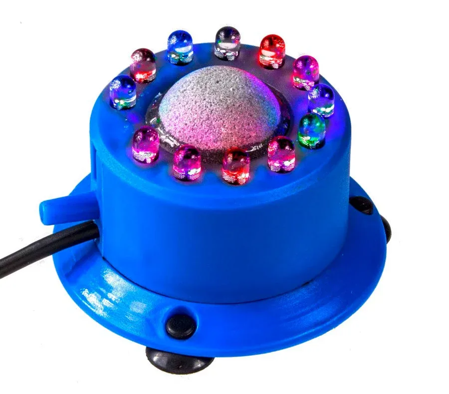 Penn-Plax Round LED Air Stone, Blue, 3 in x 2 in