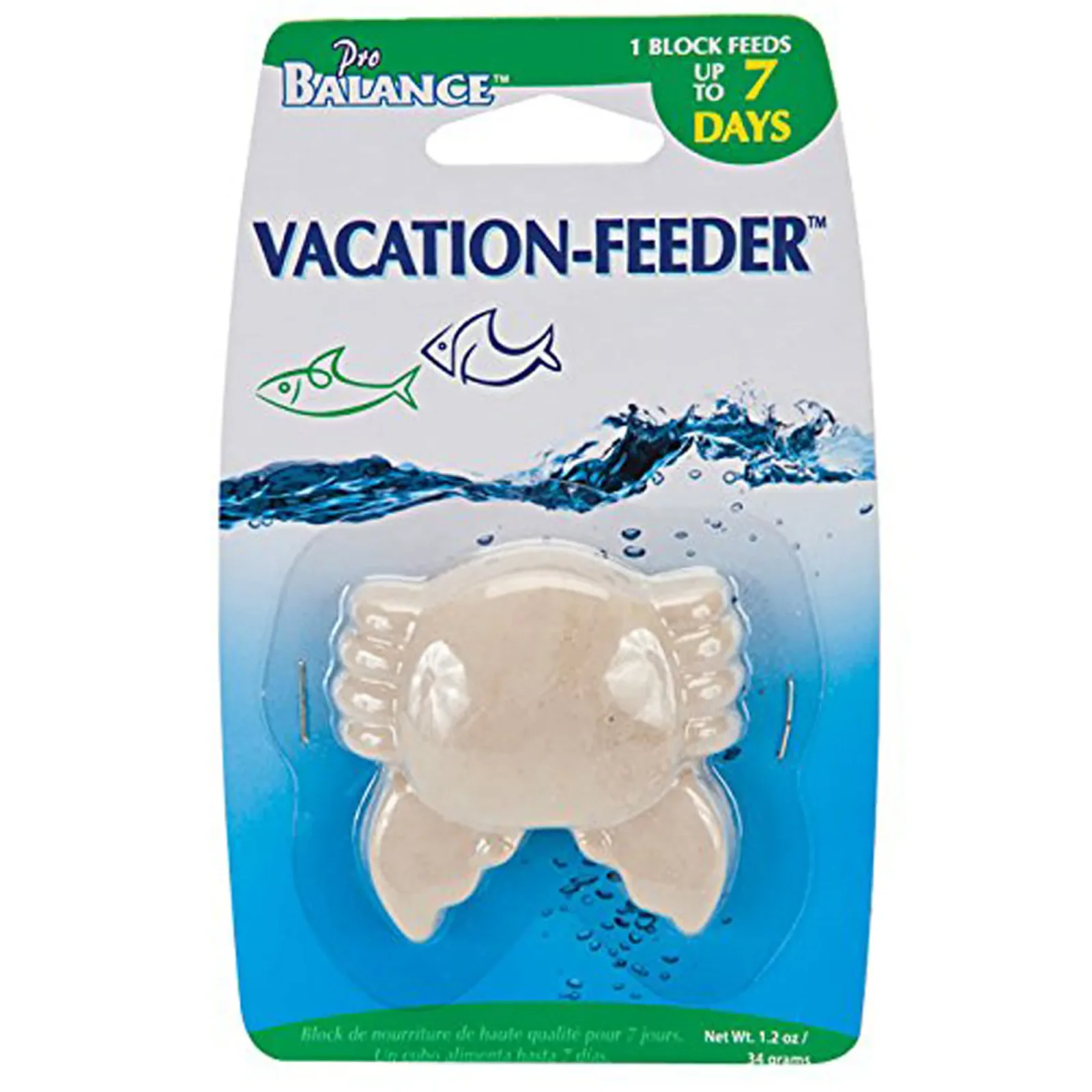 Penn-Plax shorefins™ Pro Balance™ Vacation Feeder - 7-Day - Crab Shape - 1-Pack