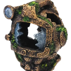 Penn-Plax Sunken Gardens Diver’s Helmet Fish Aquarium Ornament - Small