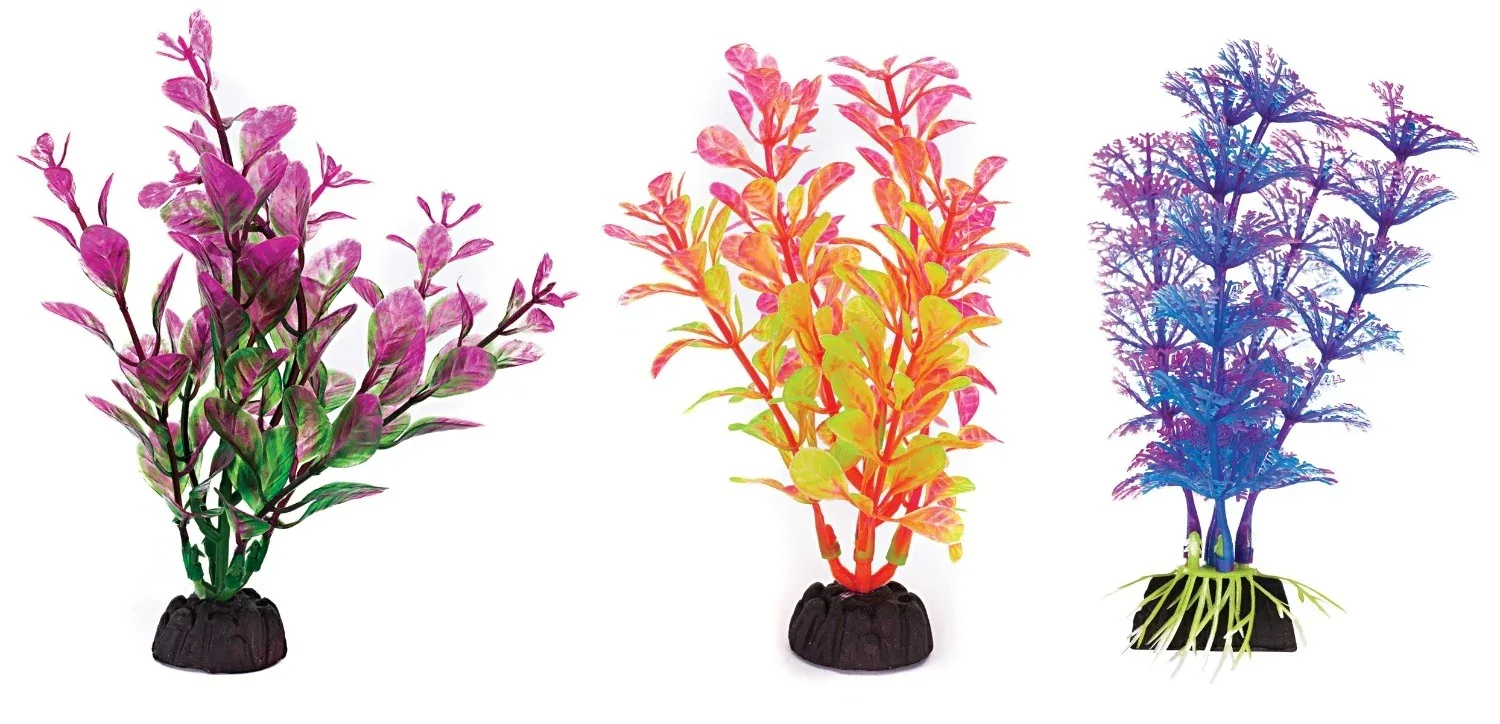 Penn-Plax Tide & Treasure™ Aqua-Plants 6-Piece - 4" Multicolor - Image 2