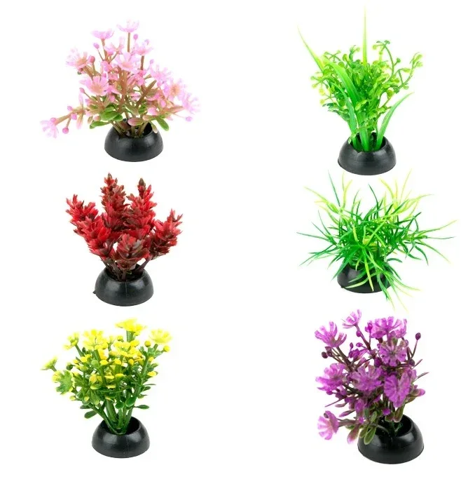Penn-Plax Tide & Treasure™ Aqua-Plants Betta Plants 6-Piece - 2" Multicolor - Image 2