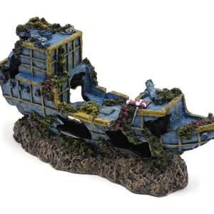 Penn-Plax Tide & Treasure™ Sunken Treasure Ship - Small