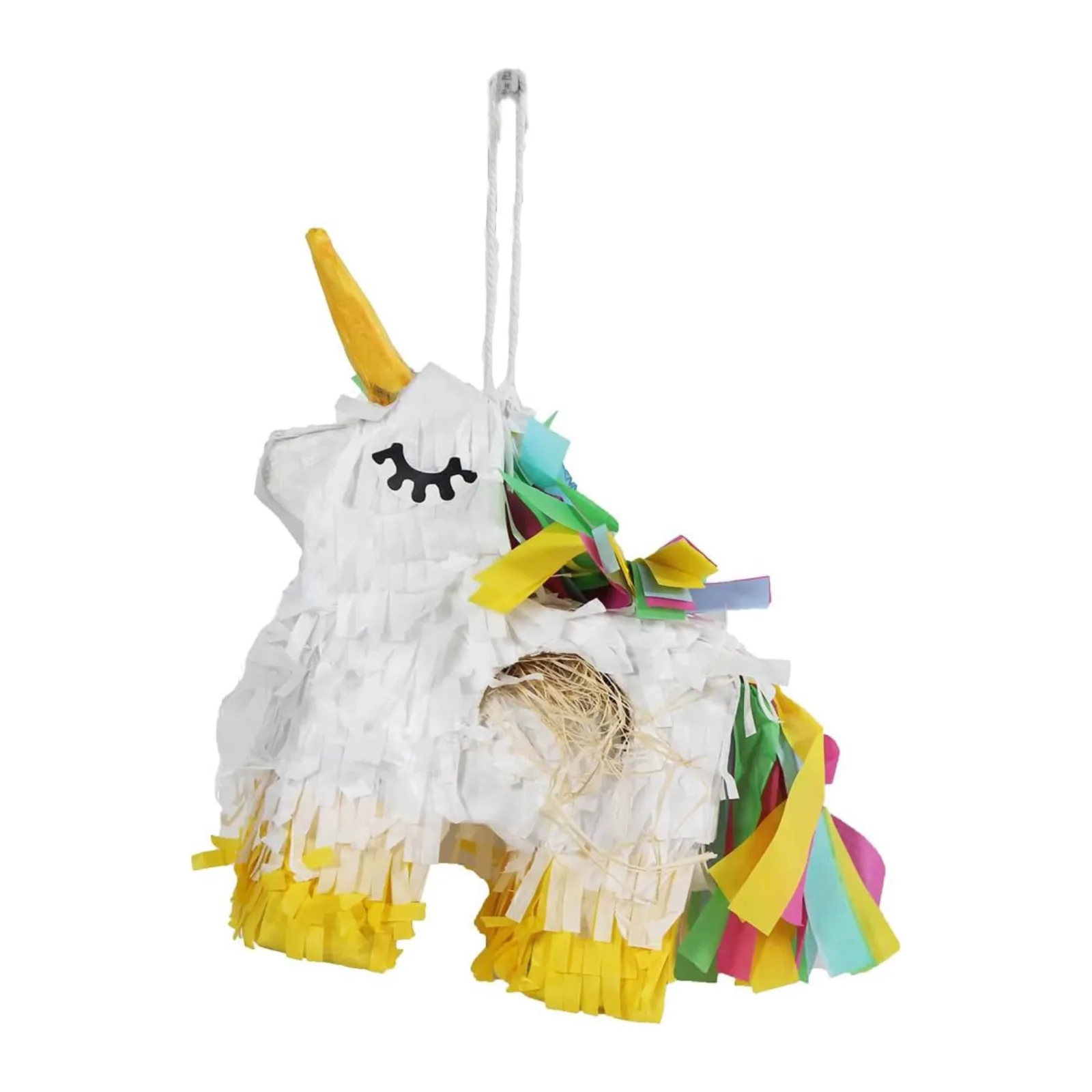 Penn-Plax Unicorn Pinata with Natural Nesting Material – Safe for Small and Medium Birds – Mini - Image 2