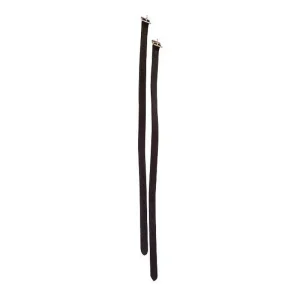 Perris Adult Deluxe Spur Straps Adult Bk/Wh