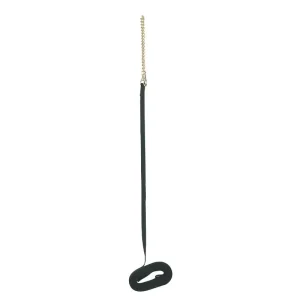 Perris Black Cotton 30Ft Lunge Line with Chain