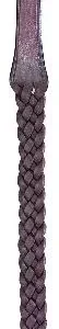 Perris Braided Leather Reins 54 Havana