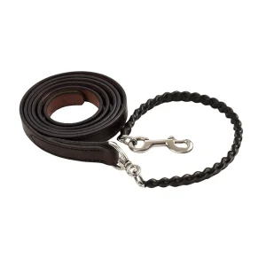 Perri's Leather Lead SS Chain Rub/Cov Show Lead