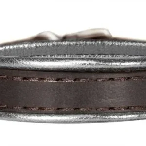 Perri's Metallic Padded Leather Bracelet One Size