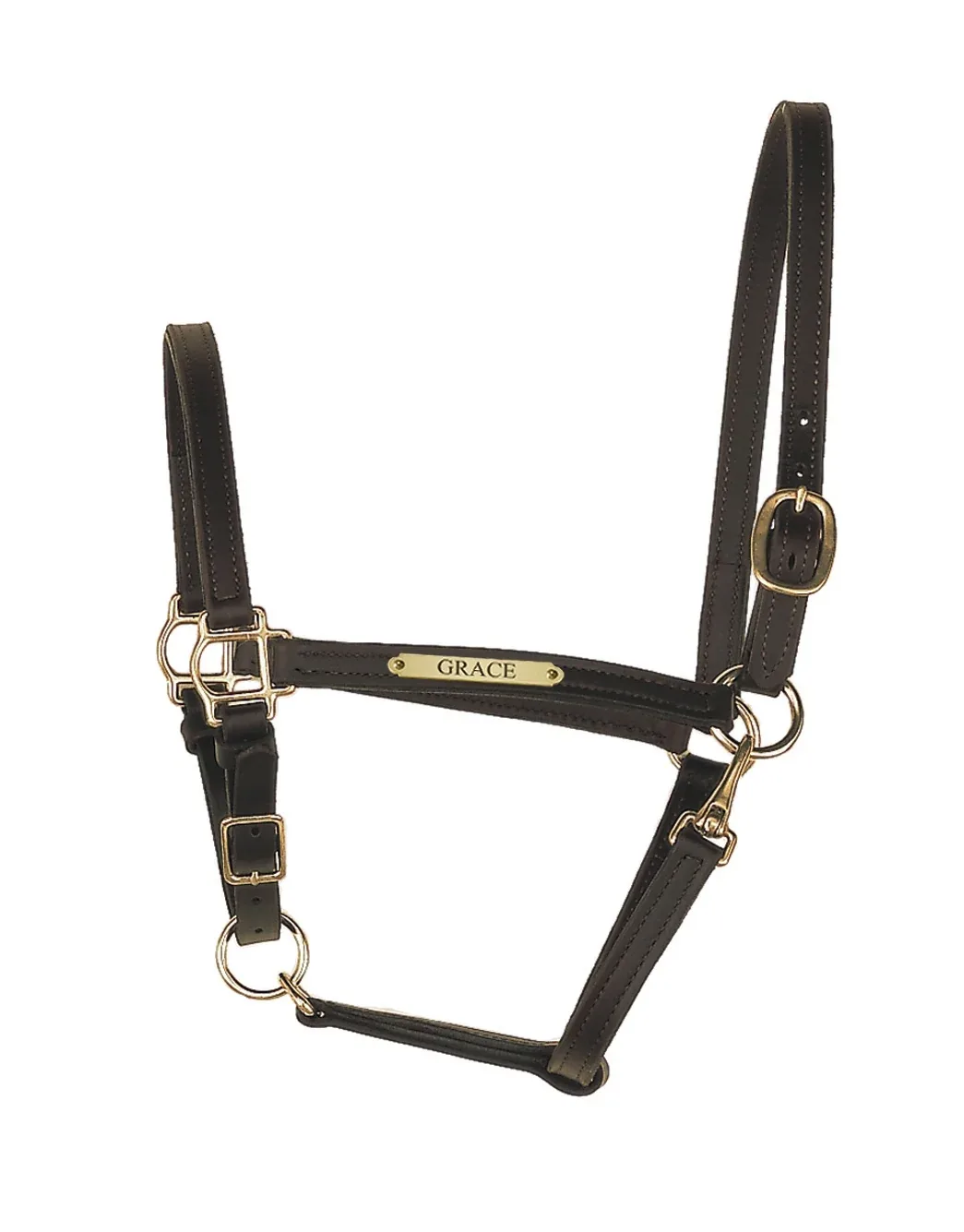 Perri's Personalized 3/4" Leather Turnout Halter