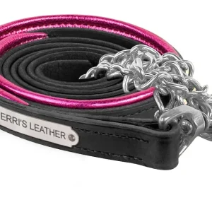 Perri's Personalized Metallic Padded Leather Lead