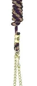 Perris Poly Nylon Lead With 30 Chain 8ft Brn