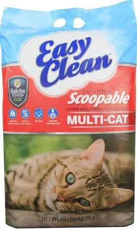 Pestell Easy Clean Multi-Cat Scoopable Cat Litter 40lb {L-1}683063 - Image 2