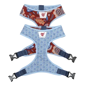 Pet And Parents Indie Floral Reversible Harness for Dogs