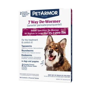Pet Armor De Worm Lg Dog 2ct{L-1} 183120