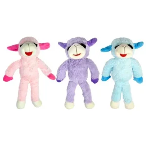 Pet Envy Floppy Lamb Chop Plush Dog Toy, Assorted