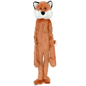 Pet Envy Swingin' Flattie Fox Crinkle Dog Toy