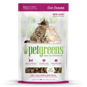 Pet Greens Cat Craves Semi-Moist Cat Soft Treat Turkey and Duck 3 Oz