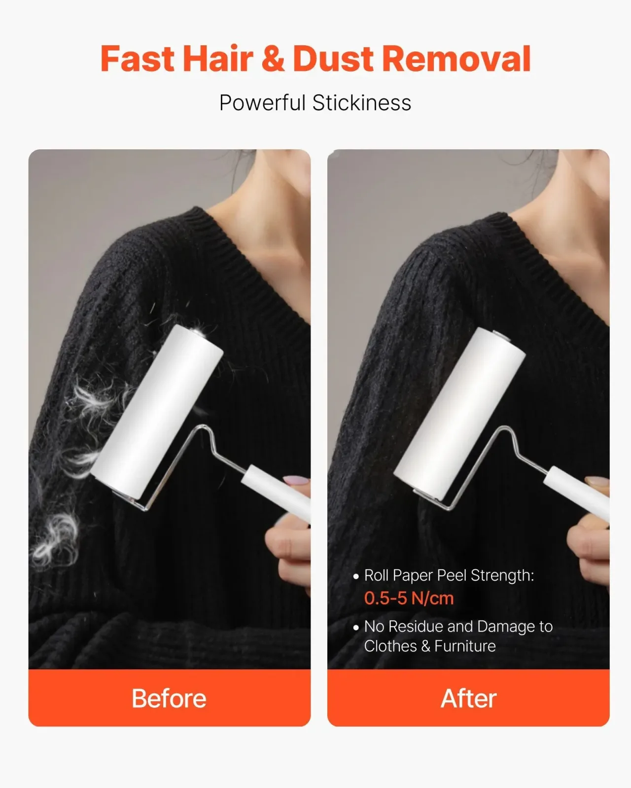 Pet Hair Lint Rollers – 3 Pack Sticky Rollers for Furniture & Clothing - Image 2