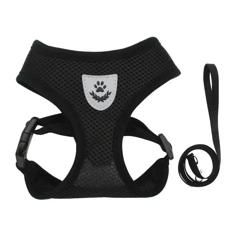 Pet Harness & Leash Set – Adjustable Reflective Harness for Dogs & Cats - Image 2