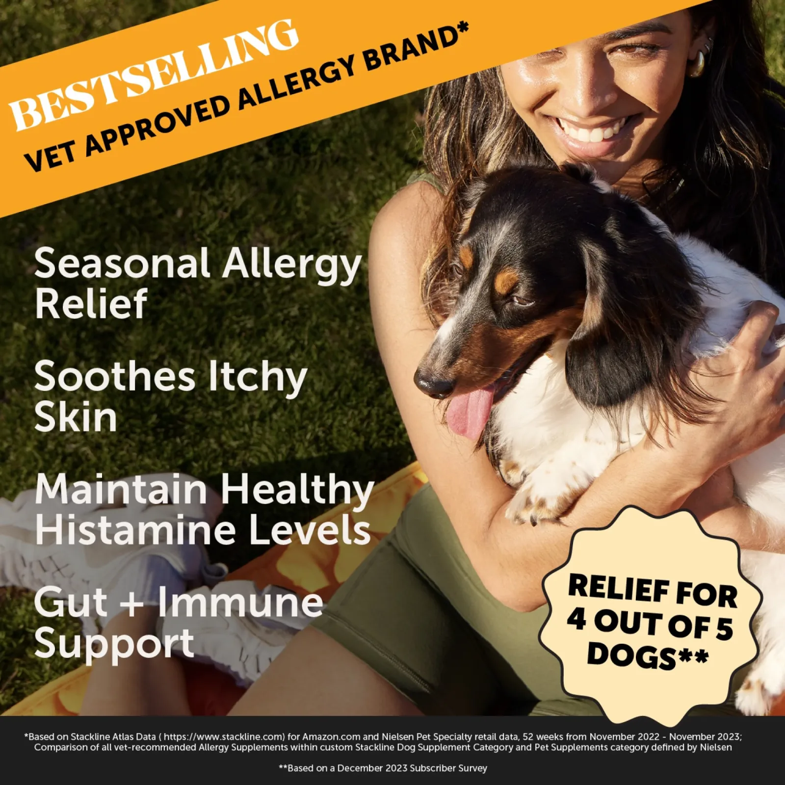 Pet Honesty Allergy Support Peanut Butter Soft Chew for Dogs - Image 2