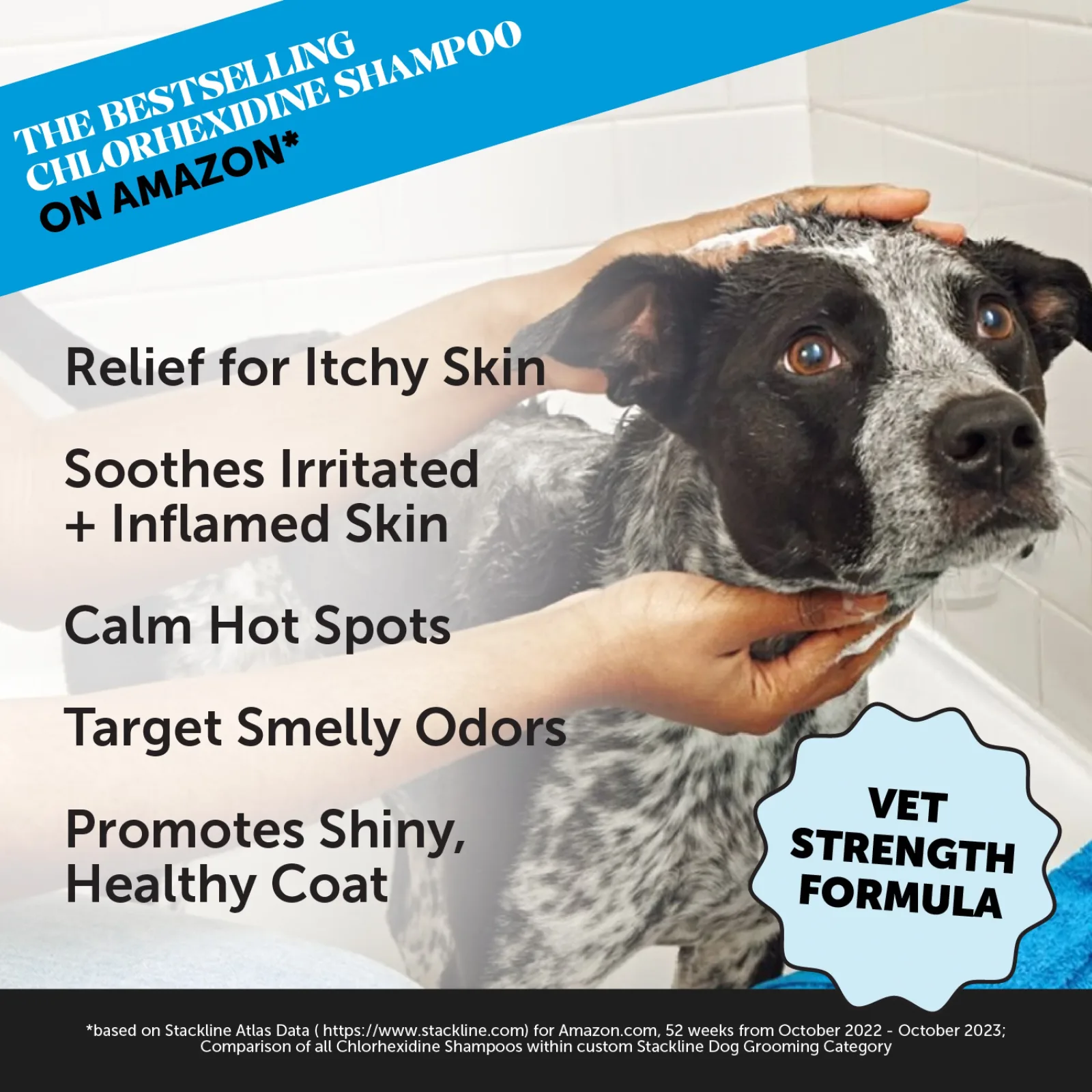 Pet Honesty Chlorhexidine Cat & Dog Seasonal Itch Relief Shampoo - Image 2
