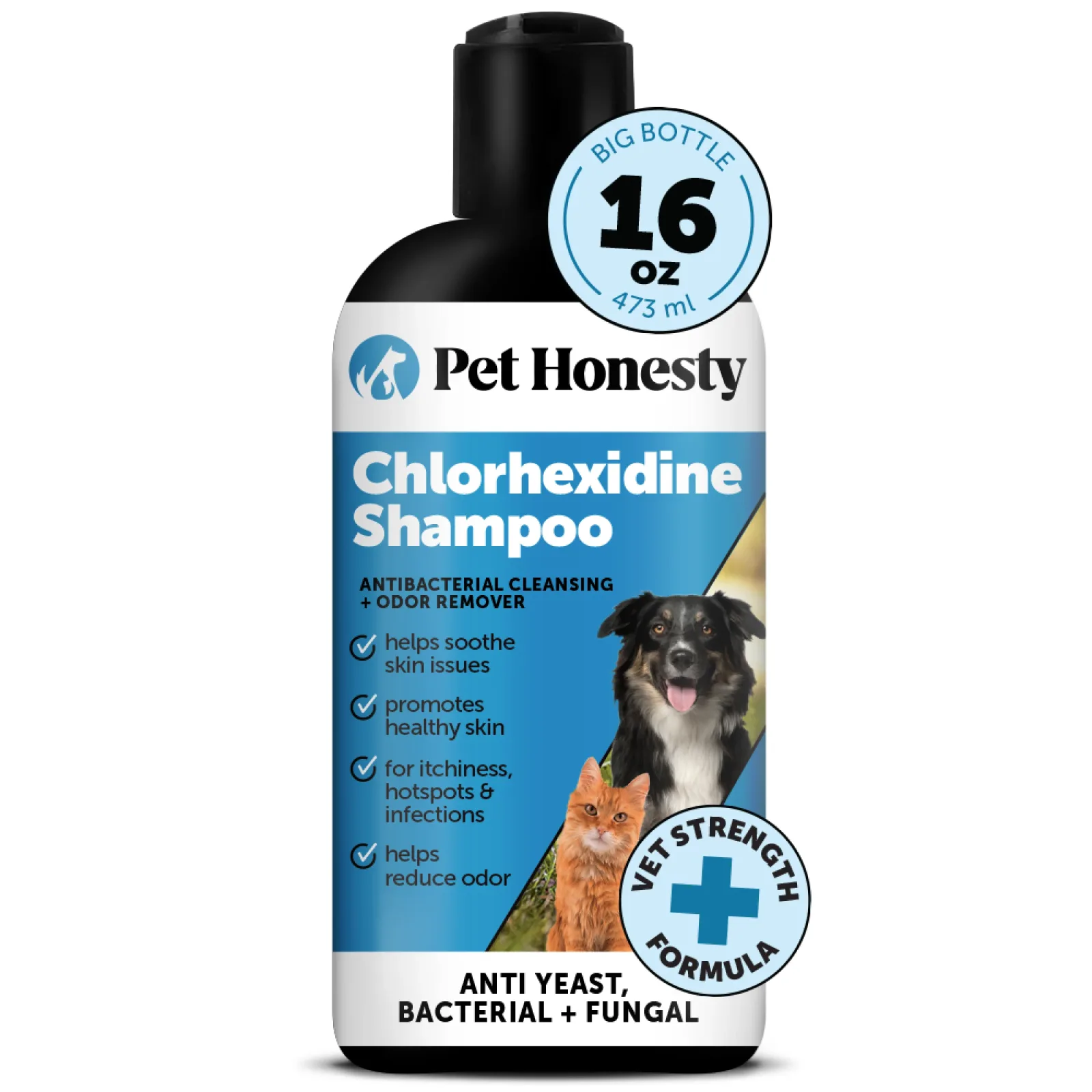 Pet Honesty Chlorhexidine Cat & Dog Seasonal Itch Relief Shampoo