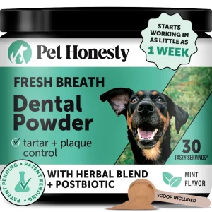 Pet Honesty Fresh Breath Freshener Mint Flavored Dental Powder for Dogs