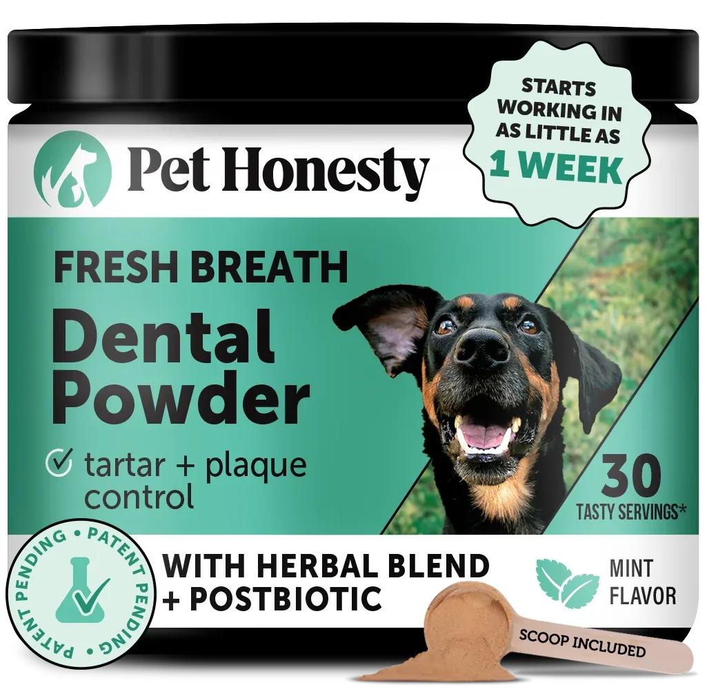 Pet Honesty Fresh Breath Freshener Mint Flavored Dental Powder for Dogs