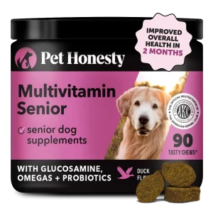 Pet Honesty Multivitamin Senior - Smoked Duck (90 ct. Jar) for Dogs