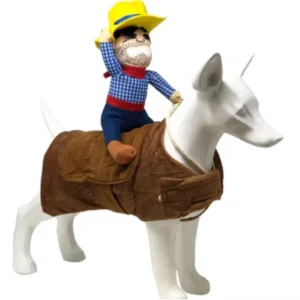 Pet Life 'Yeepaw' Cowboy Pet Holiday Dog Costume