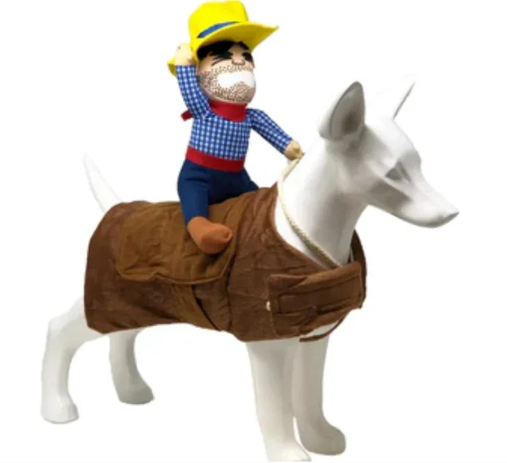 Pet Life 'Yeepaw' Cowboy Pet Holiday Dog Costume