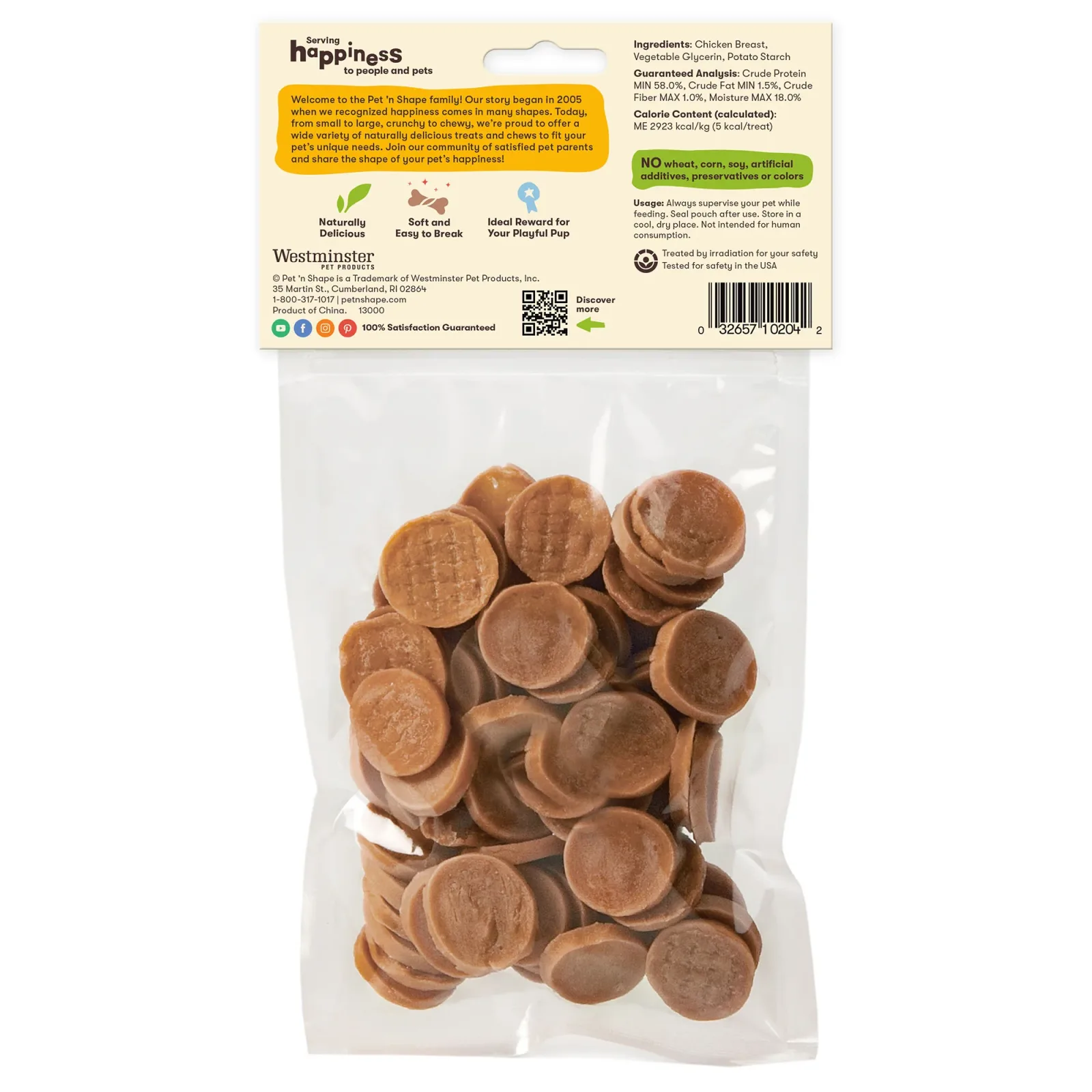 Pet 'n Shape Chik 'n Chips Dog Treat 4oz - Image 2
