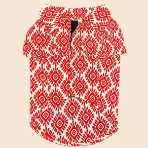 Pet Set Go Noor Cotton Shirt for Dogs (Red)