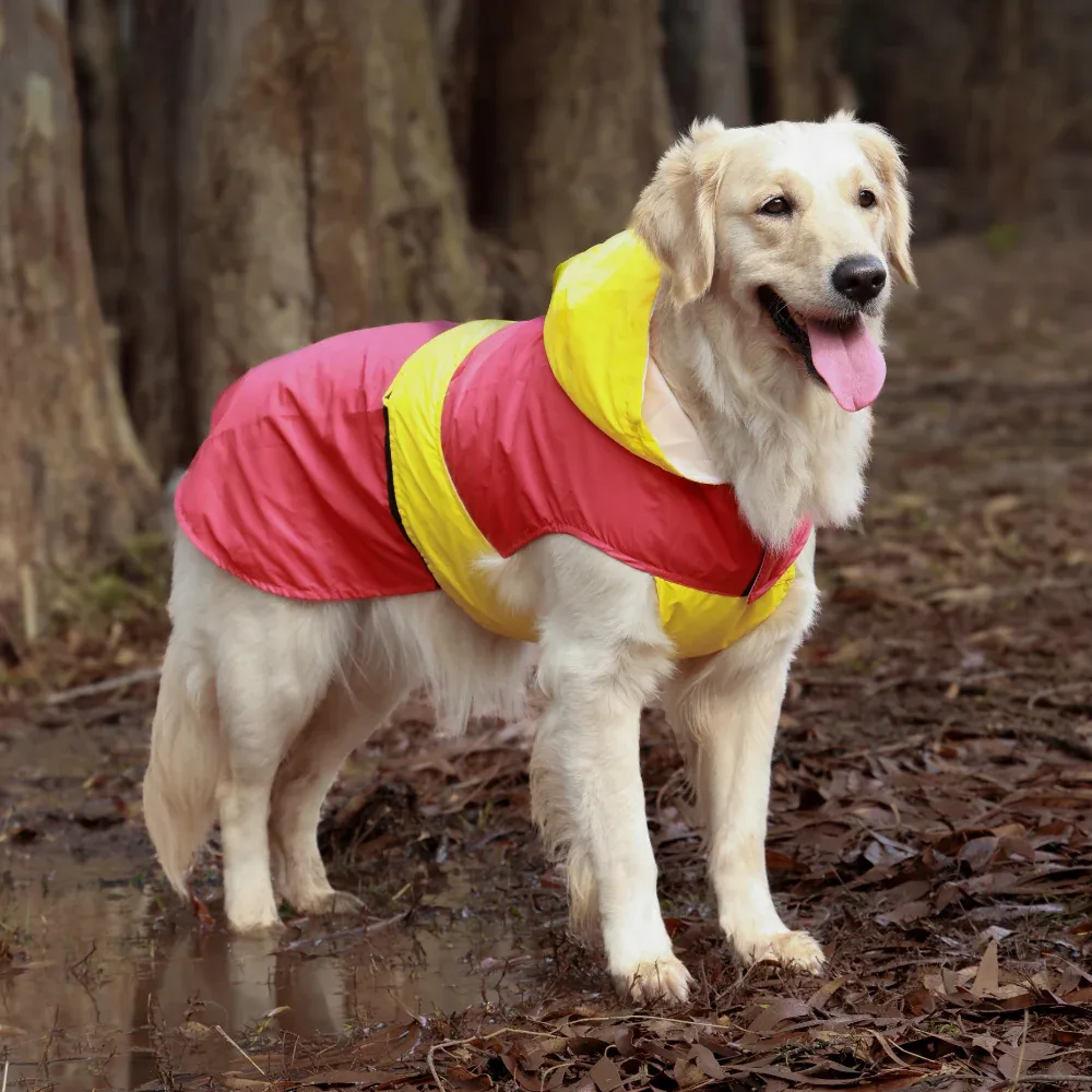 Pet Set Go Splash Waterproof Raincoat for Dogs (Red/Yellow)