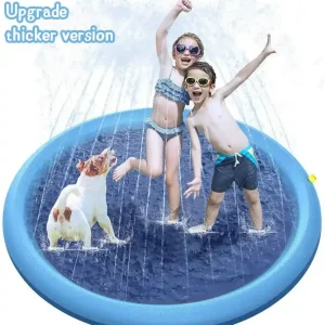 Pet Splash Mat – Non-Slip Water Sprinkler Pad for Dogs & Kids