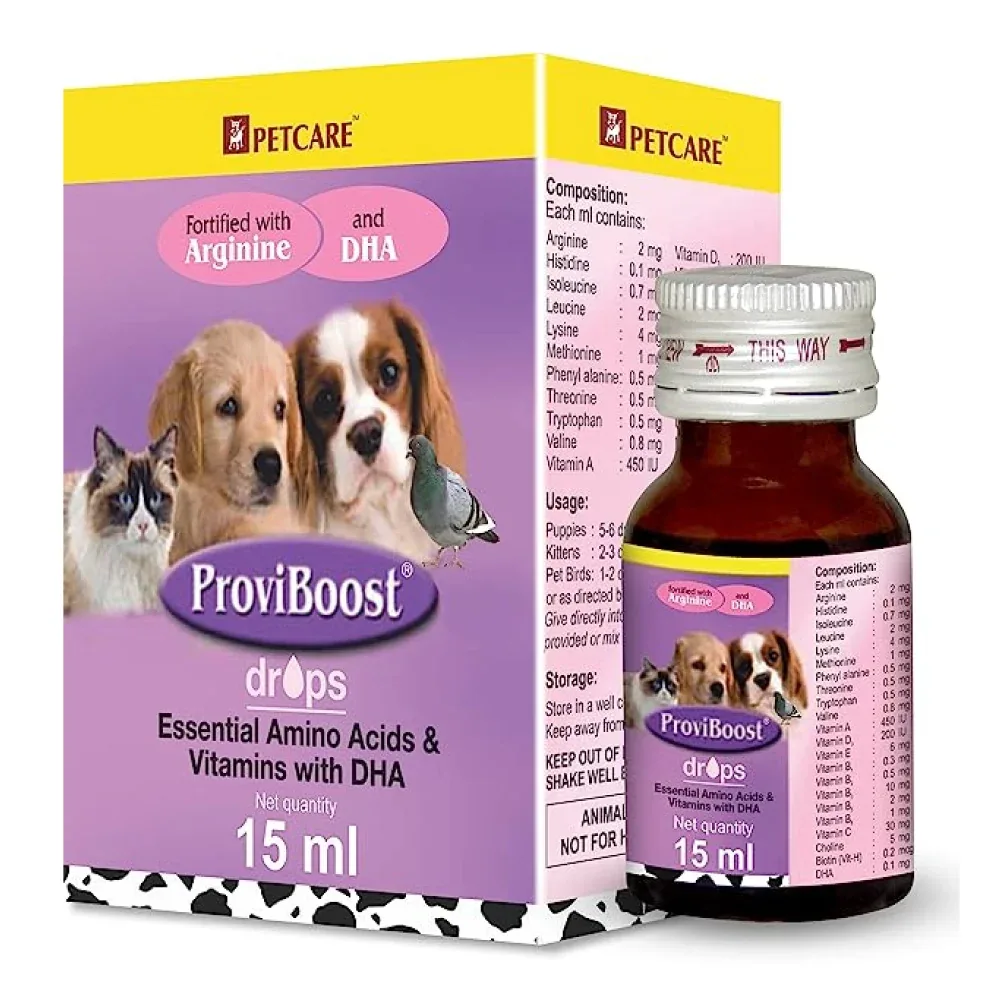 Petcare Proviboost drops Multi Vitamin Supplement for Puppies and Kitten (15ml) - Image 2