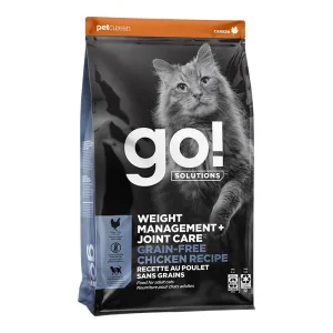 Petcurean Go! Solutions Weight Management + Joint Care Dry Cat Food - Grain-Free Chicken, 3 lb