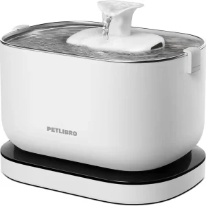 PETLIBRO Cordless Cat Water Fountain – 84oz, Battery Operated, Radar Sensor, White