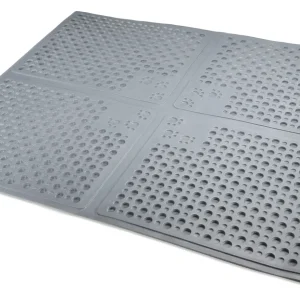Petlinks Purr-fect Paws Multipurpose Cat Litter Mat - Large, Gray