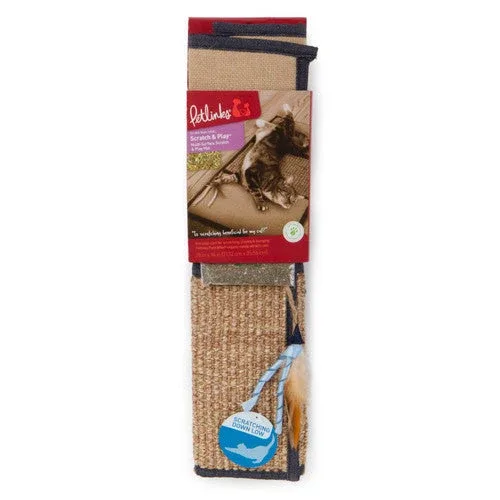 Petlinks Scratch & Play Mat Denim Cat Scratcher - Image 2