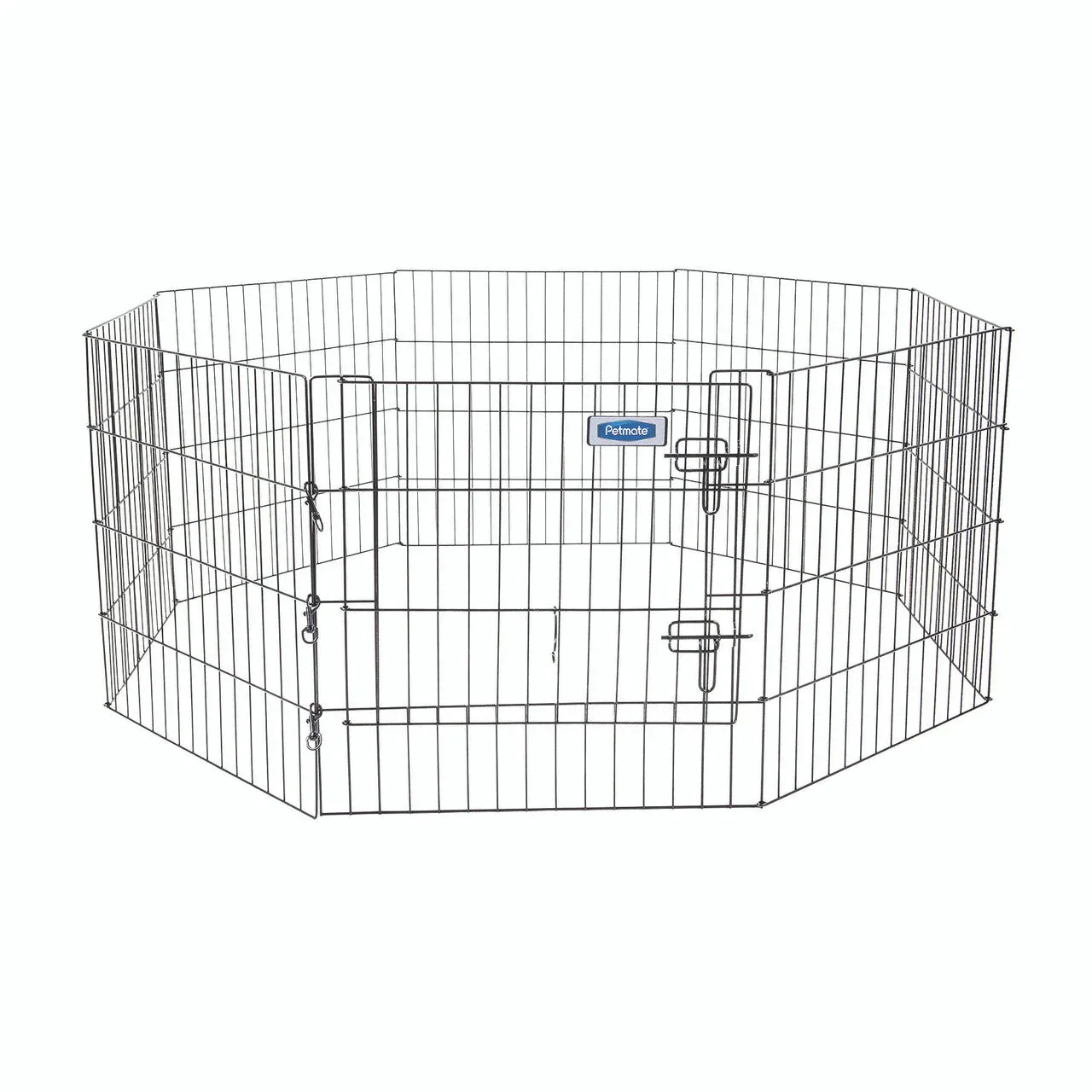 Petmate Exercise Pen with Door Black 24 in