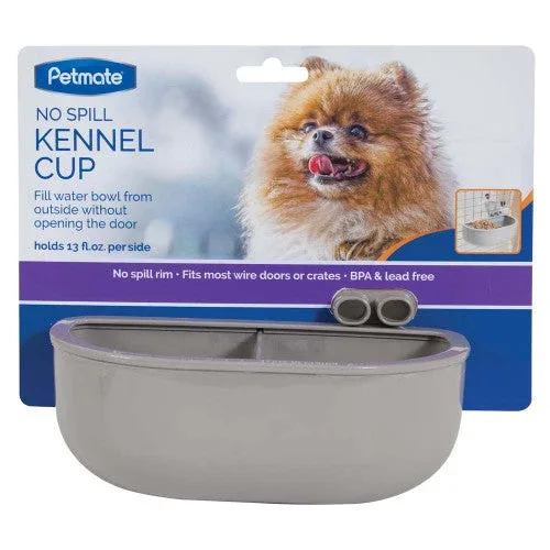 Petmate No Spill Kennel Cup Double Grey One Size - Image 2