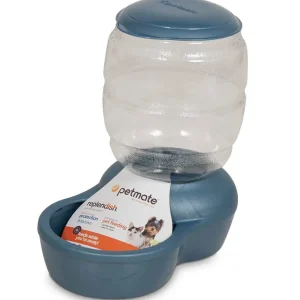 Petmate Replendish Feeder with Microban Pearl Peacock Blue XXS
