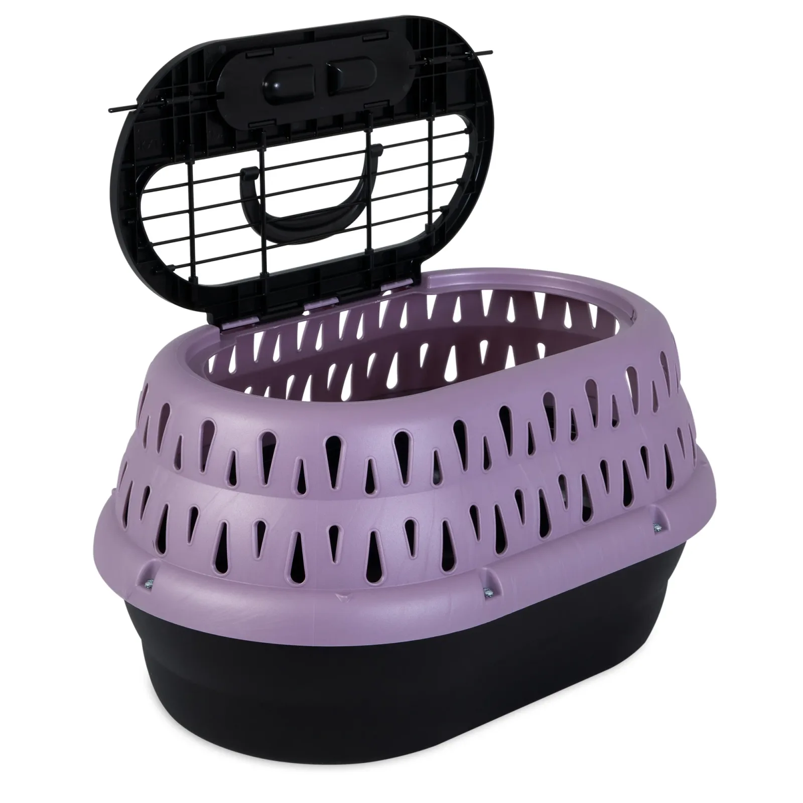Petmate Top Load Cat Kennel Purple Grape 19 in