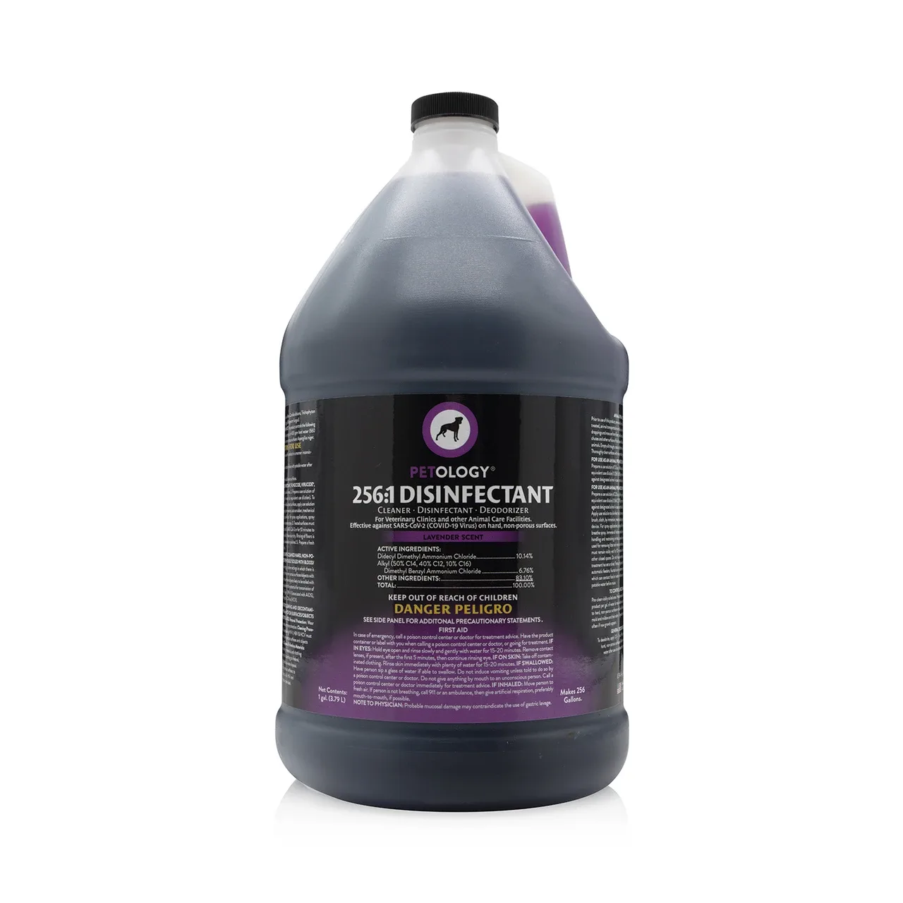 Petology 256:1 Disinfectant, 1 Gallon, Lavender