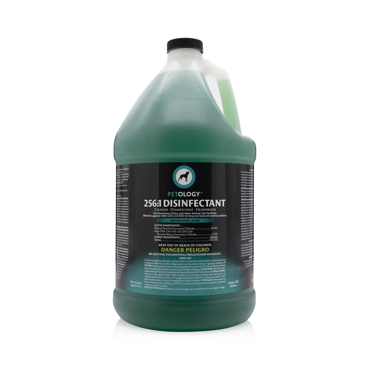 Petology 256:1 Disinfectant, 1 Gallon, Wintergreen