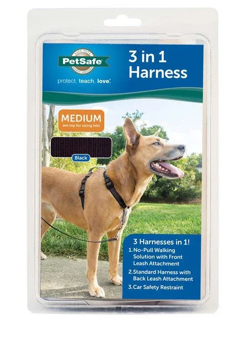 PetSafe 3in1 Dog Harness Black MD - Image 2