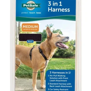 PetSafe 3in1 Dog Harness Black MD